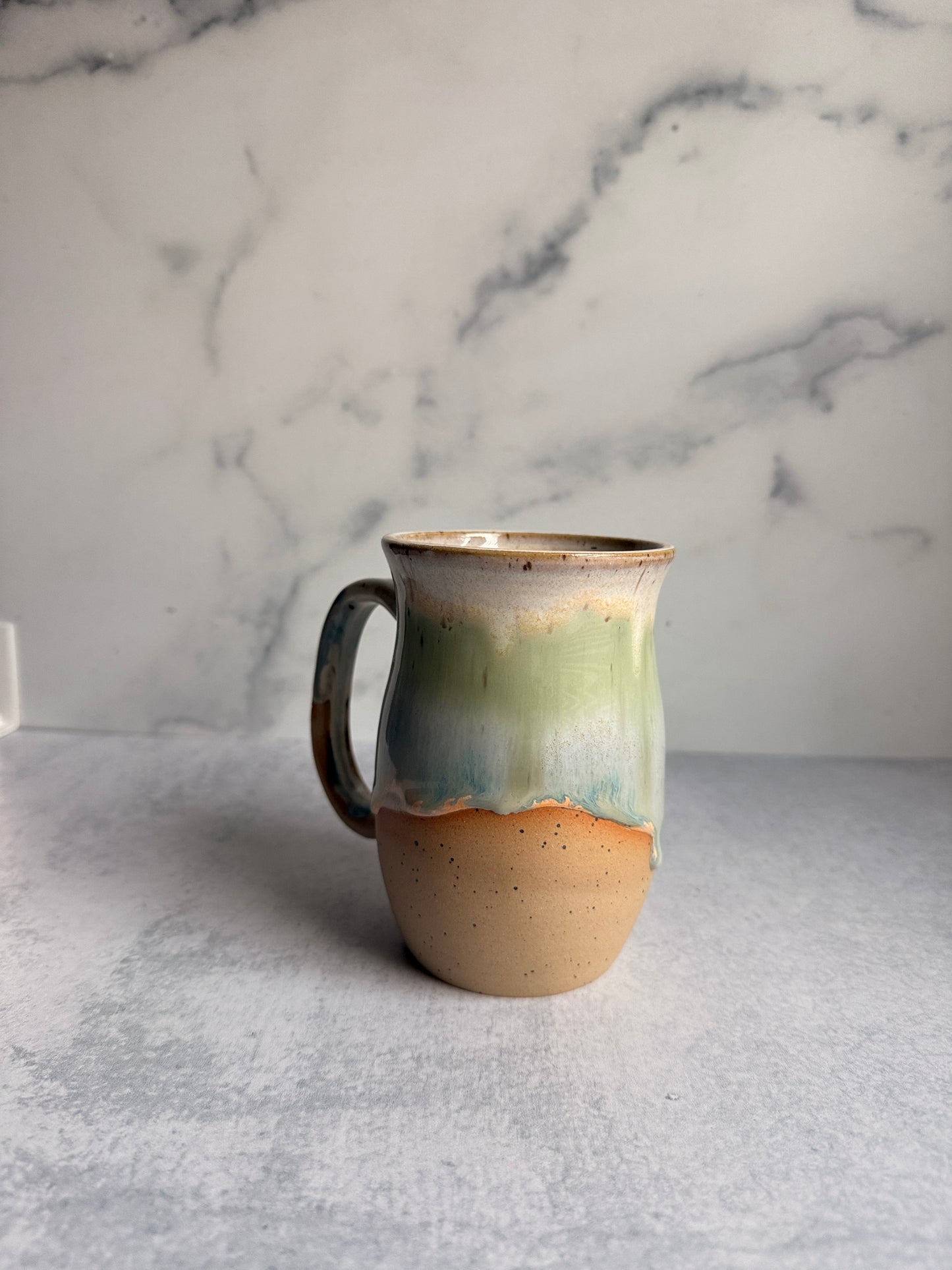 Pastel Blue and Green Mug