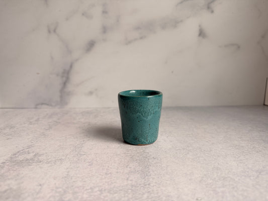 Teal Shot Glass